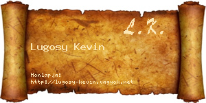 Lugosy Kevin névjegykártya